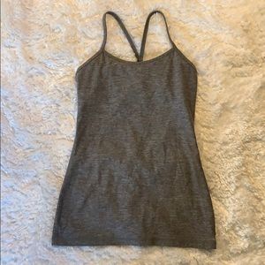 Lululemon Luon Power Y Tank built-in bra size 4